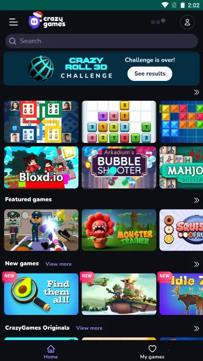 CrazyGames(��Ϸ����ƽ̨)v1.4 ��׿���ͼ